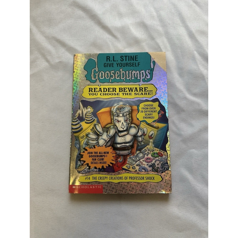 RL Stine Give Yourself Goosebumps #14 Professor Shock 1st Edition Holographic VG